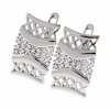 gold plated earrings with exclusive cubic zirconia